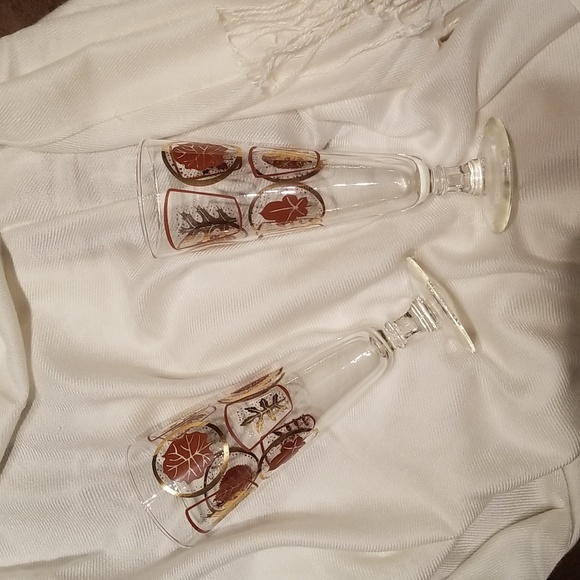 Vintage MCM Libbey Pilsner Beer Glasses Set of 2 - Picture 4 of 17